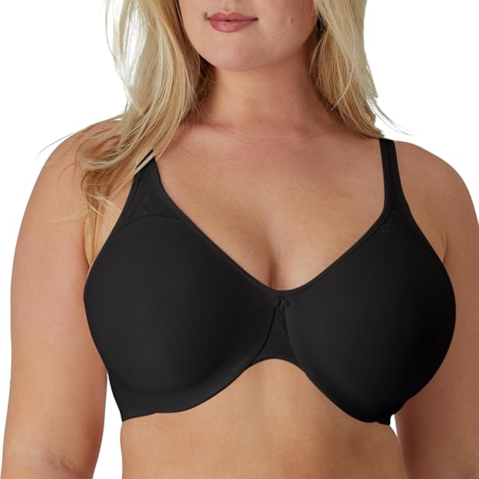 Bali Passion for Comfort Minimizer Underwire Bra  Black Size 42DD