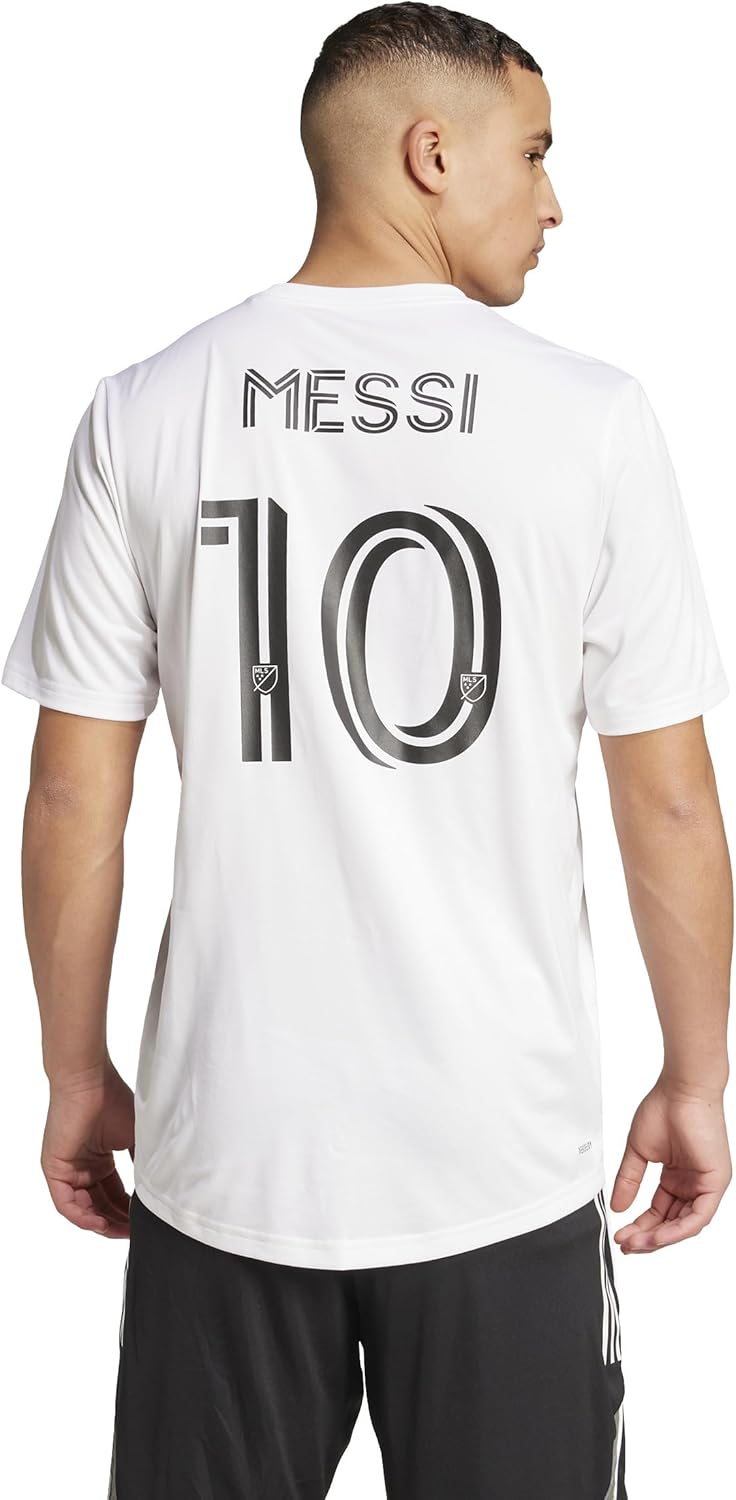 adidas Men's Inter Miami Cf Messi Fan Jersey  White Size XL