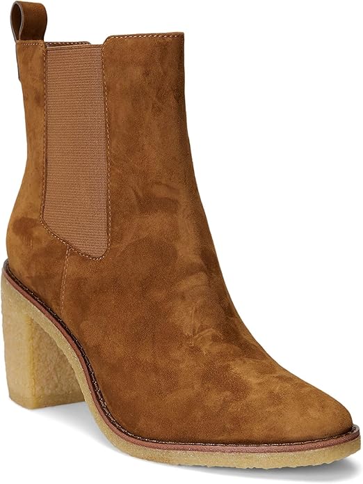 Lauren Ralph Lauren Women's Marianna Pull-On Dress Boots  Color Whiskey Size 10M
