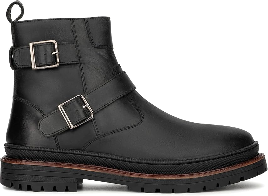 Reserved Footwear Men's Quaid Chelsea Boots  Black Size 7.5