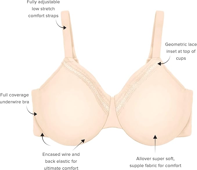 Wacoal Perfect Primer Underwire Bra  Sand Nude Size 38DD