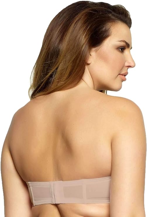 Paramour By Felina Marvelous Full Support Strapless Bra  Black Size 34DD