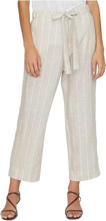 Sanctuary Women's The Shayne Linen Tie-Front Pants  Color Hampton Stripe Size 30