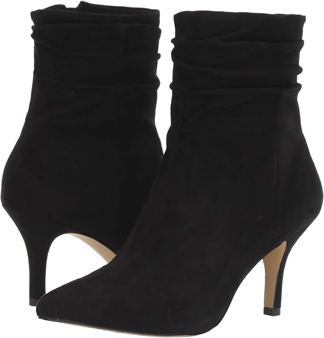Bella Vita Women's Danielle Ankle Boot Booties   Black Suede Leather Size 9.5W