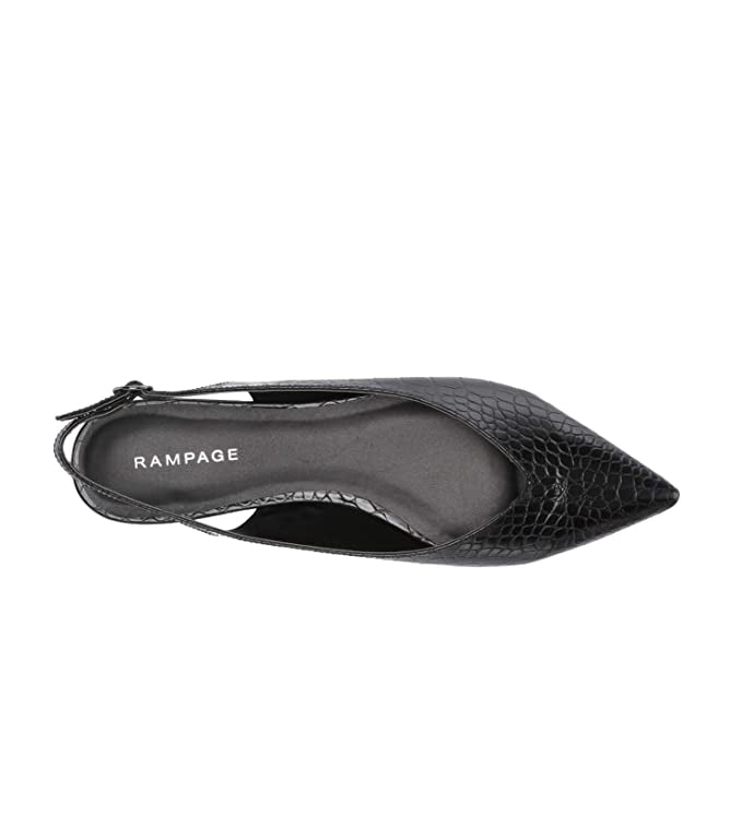 Rampage Women's Blaine Slingback Mules  Black Size 7.5