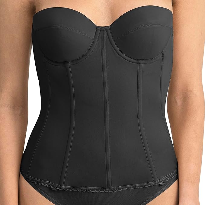 Dominique Juliette Longline Full Figure Corset Bra  Ivory Size 36C