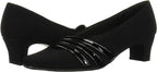 Easy Street Women's Entice Squared-Toe Pumps  Color Black Snake Size 9.5M