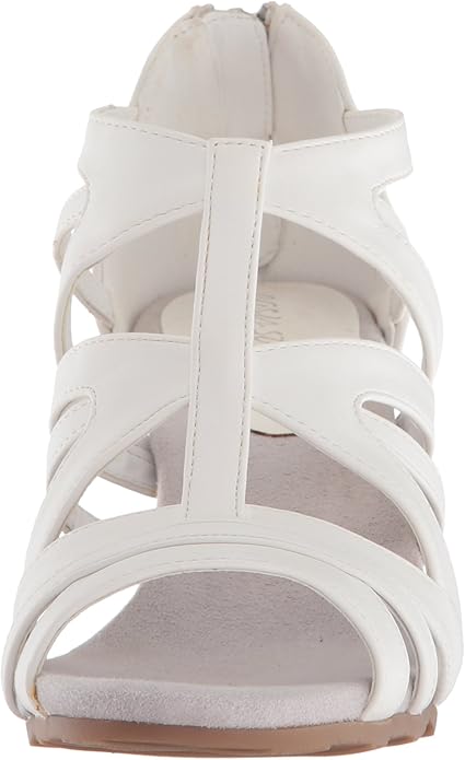 Easy Street Women's Amaze Dress Heeled Sandals  White Size 8