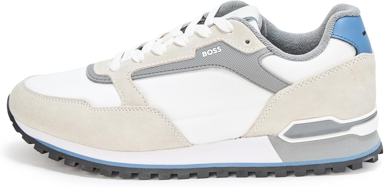 Hugo Boss Men's Parkour Runner Sneakers  White Size 7