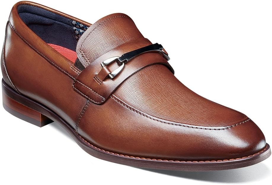 Stacy Adams Men's Kaylor Bit Dress Loafer  Cognac Size 8