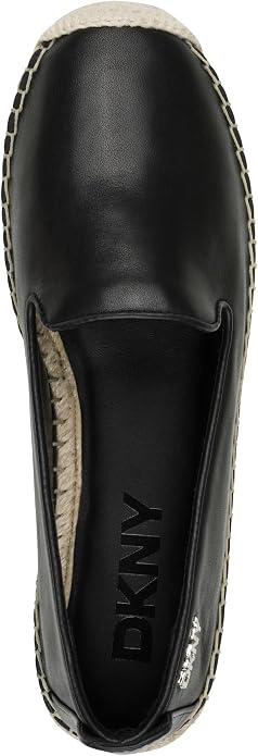 DKNY Women's Mallandra Slip-On Espadrille Sandals  Black Size 7.5