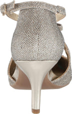 Bandolino Women's Zeffer Kitten Heel Pumps  Color Gold Glam Size 9M