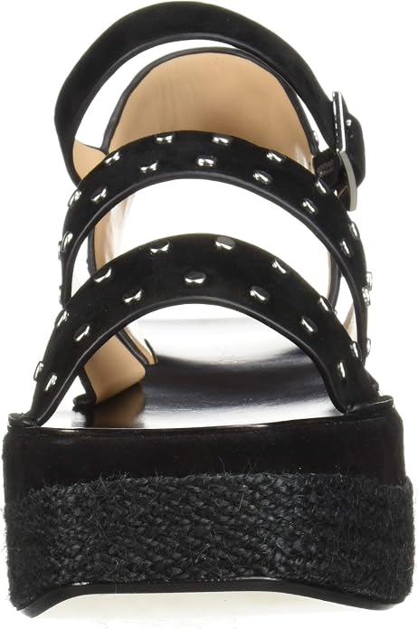 CHARLES DAVID Women's Madeira Platform Sandals  Studded Black  Size 5.5