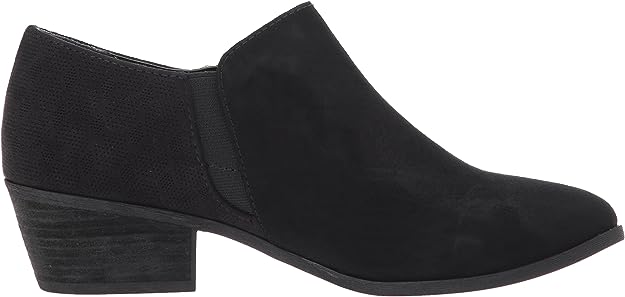 Dr. Scholl's Women's Brief Ankle Boots  Black Microfiber Suede Size 7