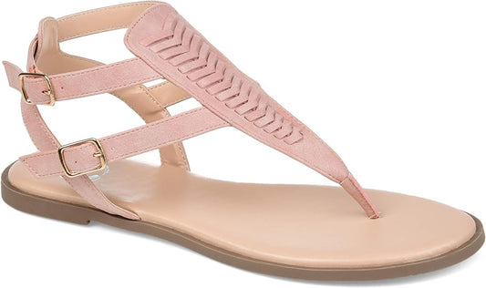 Journee Collection Women's Harmony Sandal  Color Pink Size 8.5M