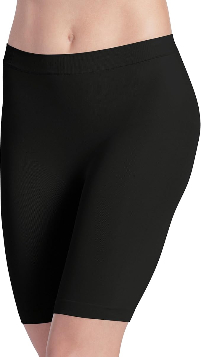 Jockey Women's Shapewear Skimmies Ultralight No-Chafe Slipshort  Black Size 2XL