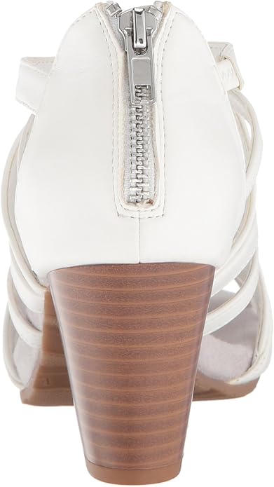 Easy Street Women's Amaze Dress Heeled Sandals  White Size 8