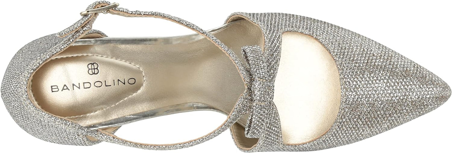 Bandolino Women's Zeffer Kitten Heel Pumps  Color Gold Glam Size 9M