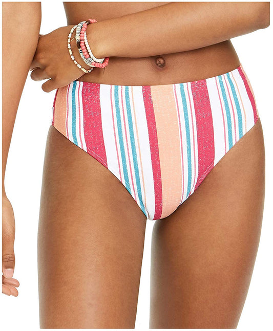 Roxy Juniors' Striped High-Waist Bikini Bottoms  Color Multicolor Size M