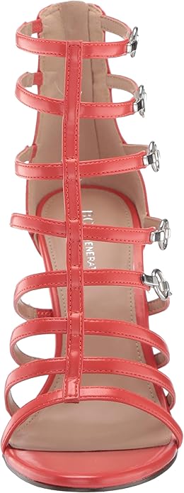 BCBGeneration Women's Jean Caged Heeled Dress Sandals  Flare Size 11