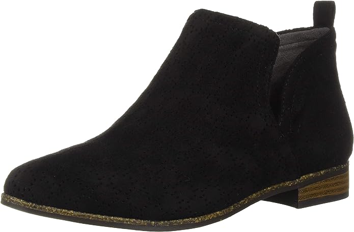 Dr. Scholl's Women's Rate Ankle Boot  Color Black Microfiber Size 9M