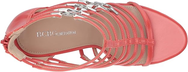 BCBGeneration Women's Jean Caged Heeled Dress Sandals  Flare Size 11