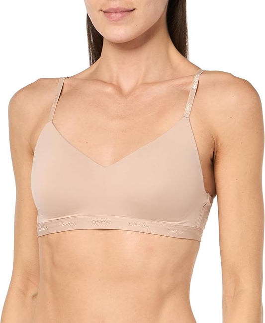Calvin Klein Women's Form To Body Lightly Line Bralette  Cedar Size XL