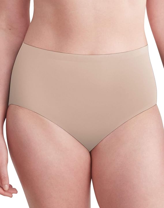 Bali Women's Comfort Revolution EasyLite Brief Panty  Nude Size 5/6