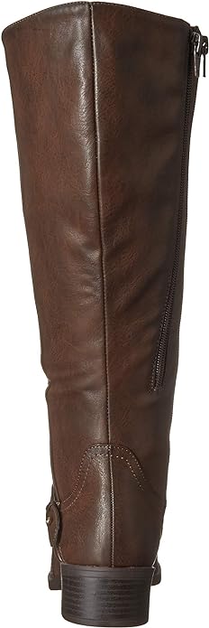 Easy Street Women's Jewel Wide-Calf Riding Boots  Brown Size 8