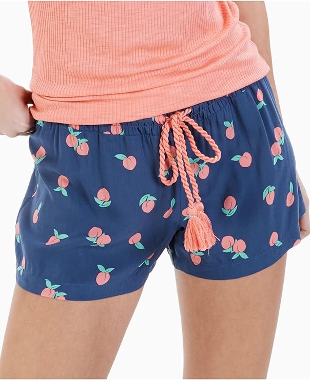 Jenni Women's Printed Woven Sleep Shorts  Color Tossed Peach Size S