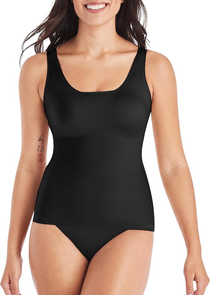 Maidenform Light Control Comfort Devtion Shapewear Camisole  Black Size M