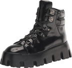 Madden Girl Women's Alpine Lug-Sole Platform Ankle Boots  Color Black Size 7.5M