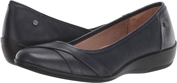 LifeStride Women's I Loyal Ballerina Flats  Color Navy Size 10M