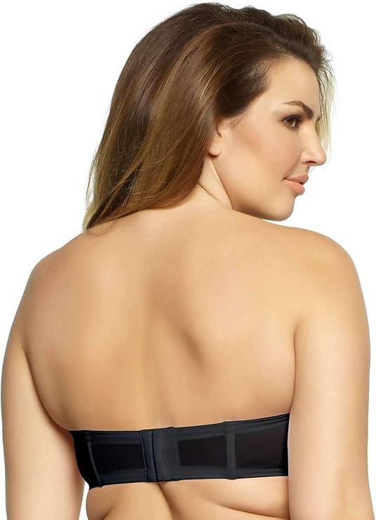 Paramour By Felina Marvelous Full Support Strapless Bra  Black Size 34DD