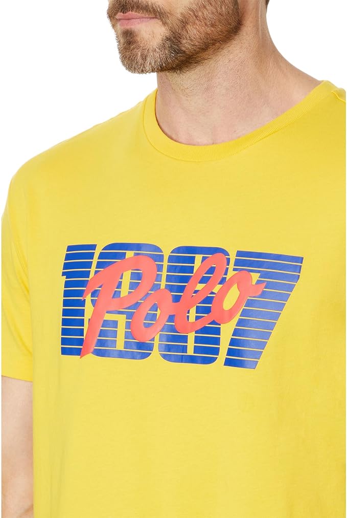 Polo Ralph Lauren Men's Classic-Fit Logo Jersey T-Shirt  Canary Yellow Size 2XL