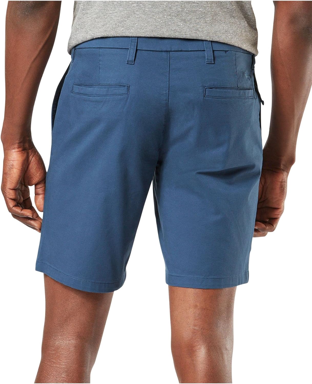 Dockers Men's Ultimate Stretch Solid Supreme Flex Shorts  Color Saragasso Sea Blue Size 42