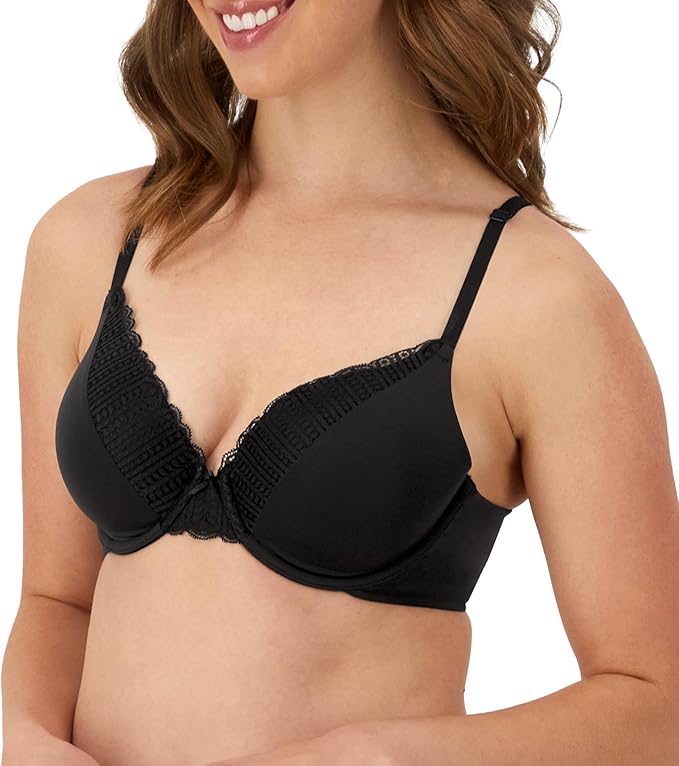 Maidenform Comfort Devotion Full Coverage Underwire T-Shirt Bra  Black Size 34C