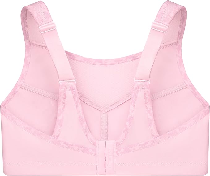 Glamorise No-bounce Camisole Sports Wirefree Bra  Parfait Pink Size 38D
