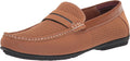 Stacy Adams Men's Corby Moccasin Toe Saddle Slip-on Loafers  Tan Size 7.5