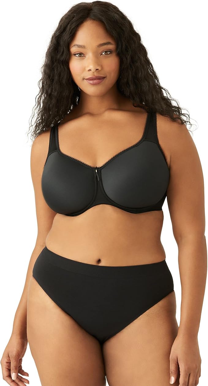 Wacoal Basic Beauty Contour Spacer T-Shirt Bra  Black Size 42C