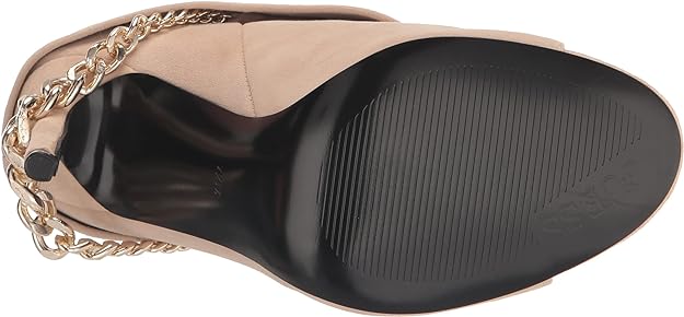 GUESS Women's Adilee Peep Toe Ankle Boots  Color Beige Suede Size 8.5M