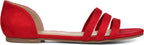 Journee Collection Women's Gildie Open-Toe Ankle Cuff Flat  Color Red Size 12M