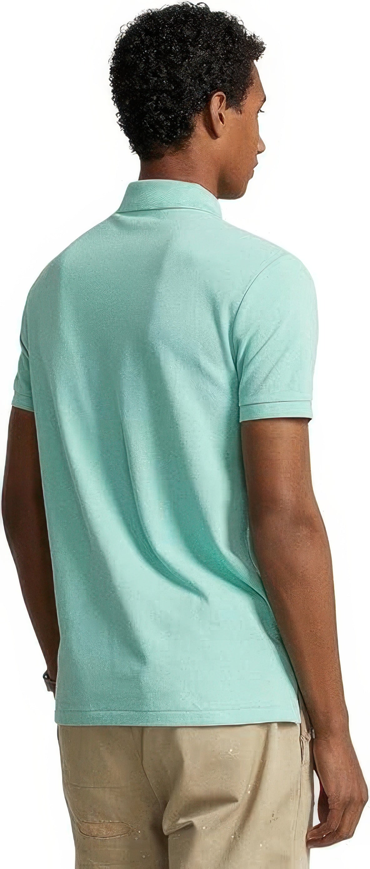 Polo Ralph Lauren Men's Cotton Custom Slim-Fit Polo Shirt  Celadon Size S