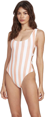 Volcom Women's Coco One Piece Swimsuit  Color Guava Size L