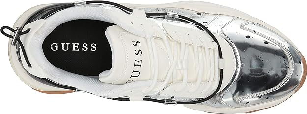 GUESS Men's Fintan Sneakers  Color Silver Size 12M
