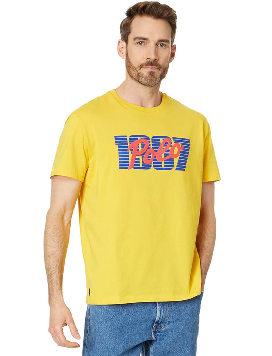 Polo Ralph Lauren Men's Classic-Fit Logo Jersey T-Shirt  Canary Yellow Size 2XL