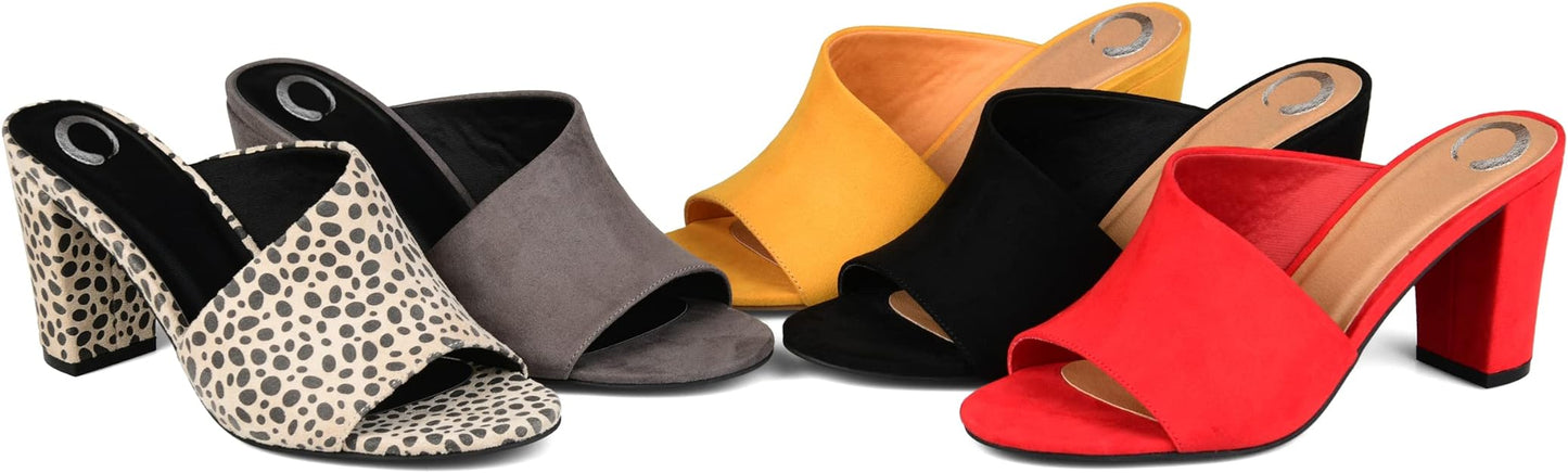 Journee Collection Women's Allea Mule  Color Mustard Size 8