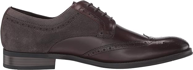 Kenneth Cole Men's Brock Wing Tip Lace Up Oxford Shoes Color Brown Size 7M