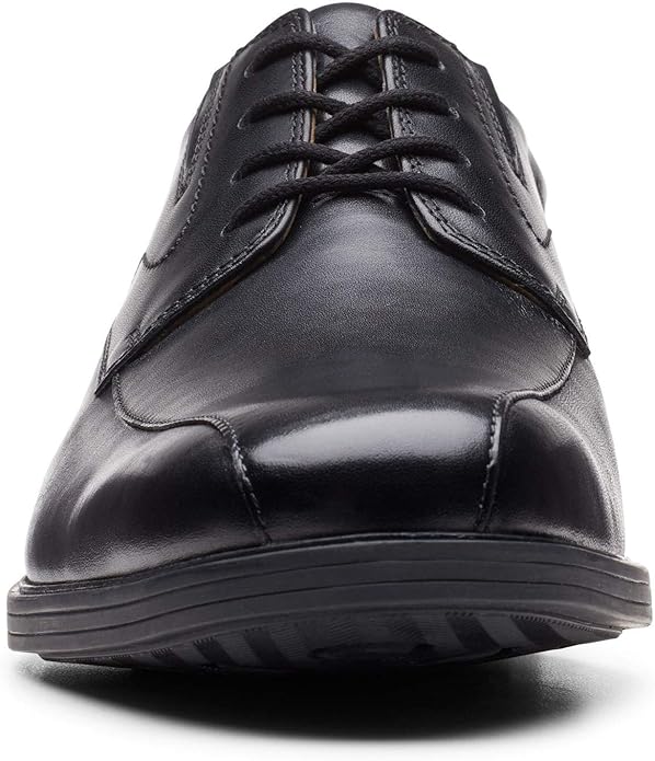 Clarks Men's Whiddon Pace Oxfords  Black Leather Size 11