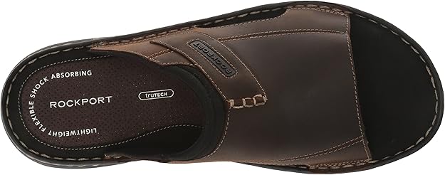 Rockport Men's Darwyn Slide 2 Sandals  Brown II Size 11.5